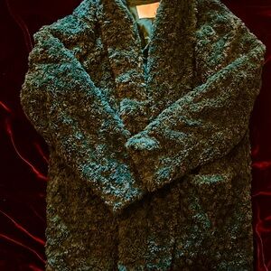 Aritzia Dark Green Teddy Jacket